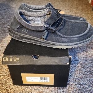 Hey Dude Men's Wally L Canvas Shoes - Black